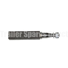 Stub axle 45mm square 10 inch (250mm) long slimline bearing turn - Trailer Spares Direct