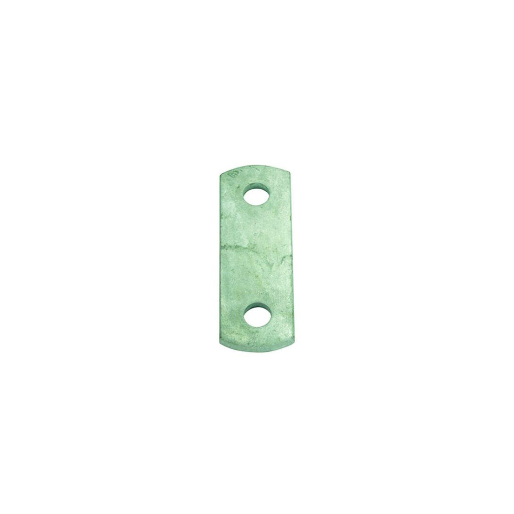 3 inch 40 x 8mm shackle plate galvanised for 16mm pins - Trailer Spares Direct