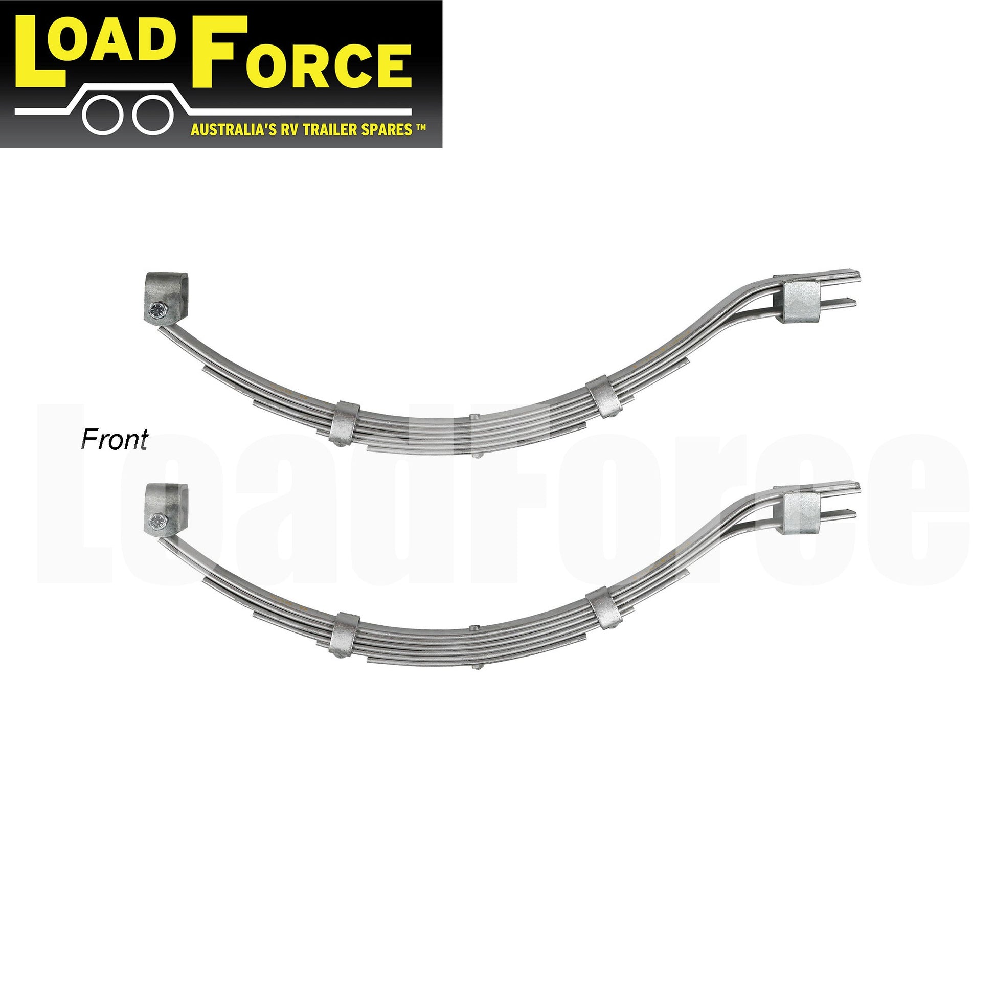 Slipper spring kit galvanised for 1200kg single axle marine trailer - premium LoadForce - Trailer Spares Direct