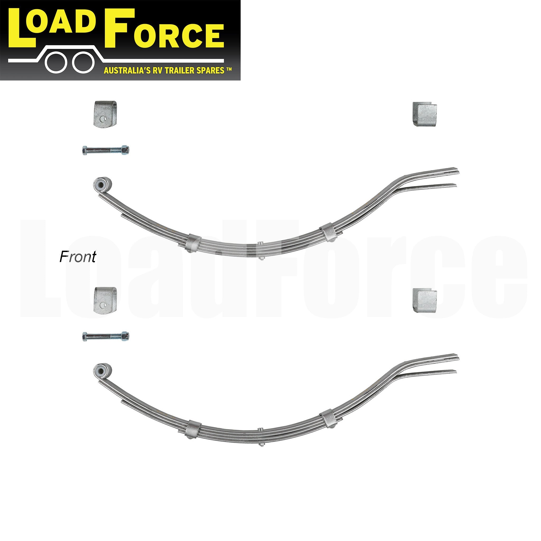 Load Force slipper spring kit for single axle with weld-on