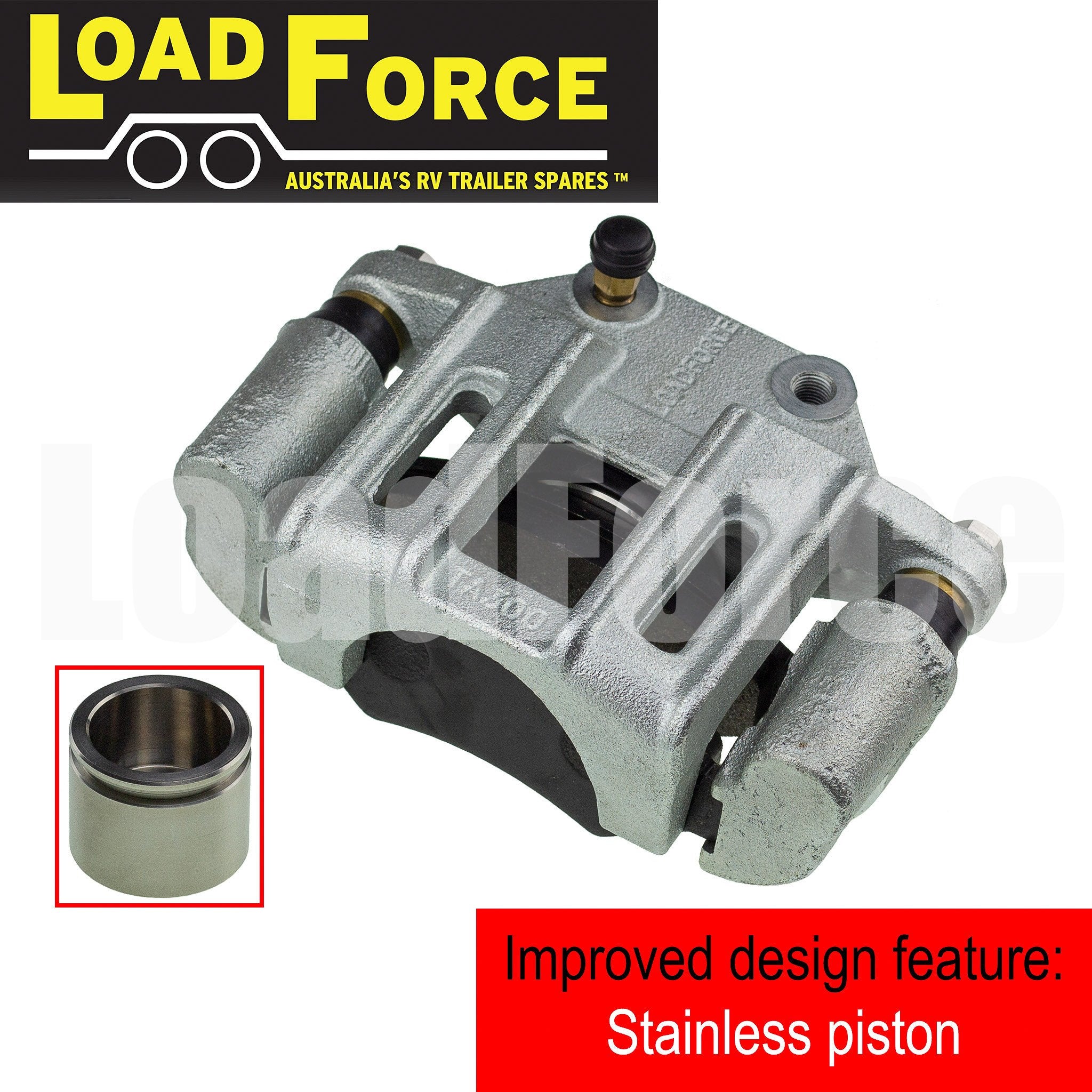 TA300 LoadForce trailer brake caliper stainless steel piston