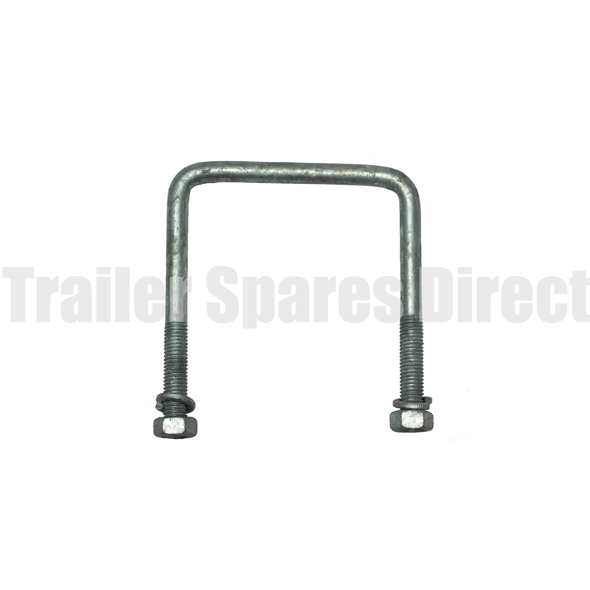 trailer u-bolt 100mm square galvanised