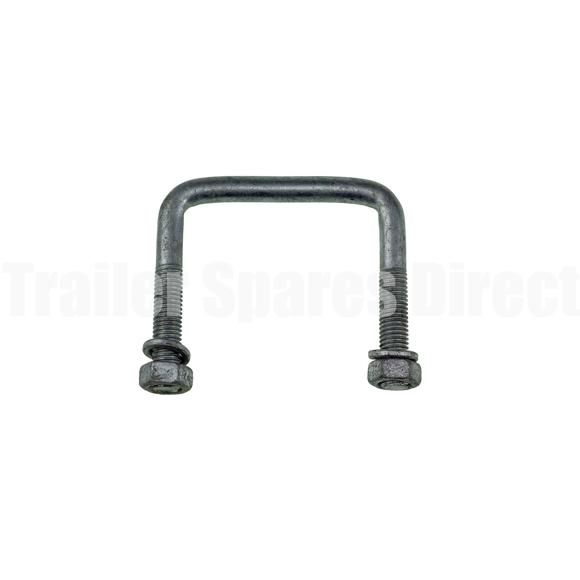 U-bolt 75mm square 75mm galvanised - Trailer Spares Direct