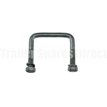 U-bolt 75mm square 75mm galvanised - Trailer Spares Direct