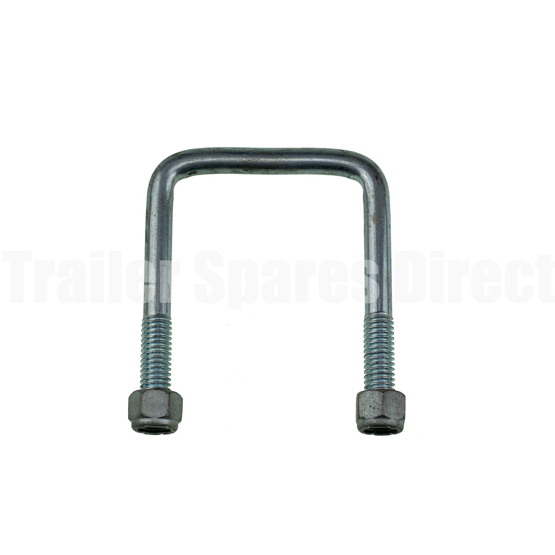 U-bolt 75mm square 100mm galvanised - Trailer Spares Direct