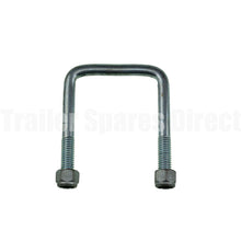 U-bolt 75mm square 100mm galvanised - Trailer Spares Direct