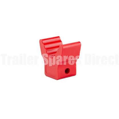 2 inch winch post V block red poly - Trailer Spares Direct