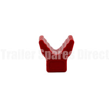 2 inch winch post V block red poly - Trailer Spares Direct