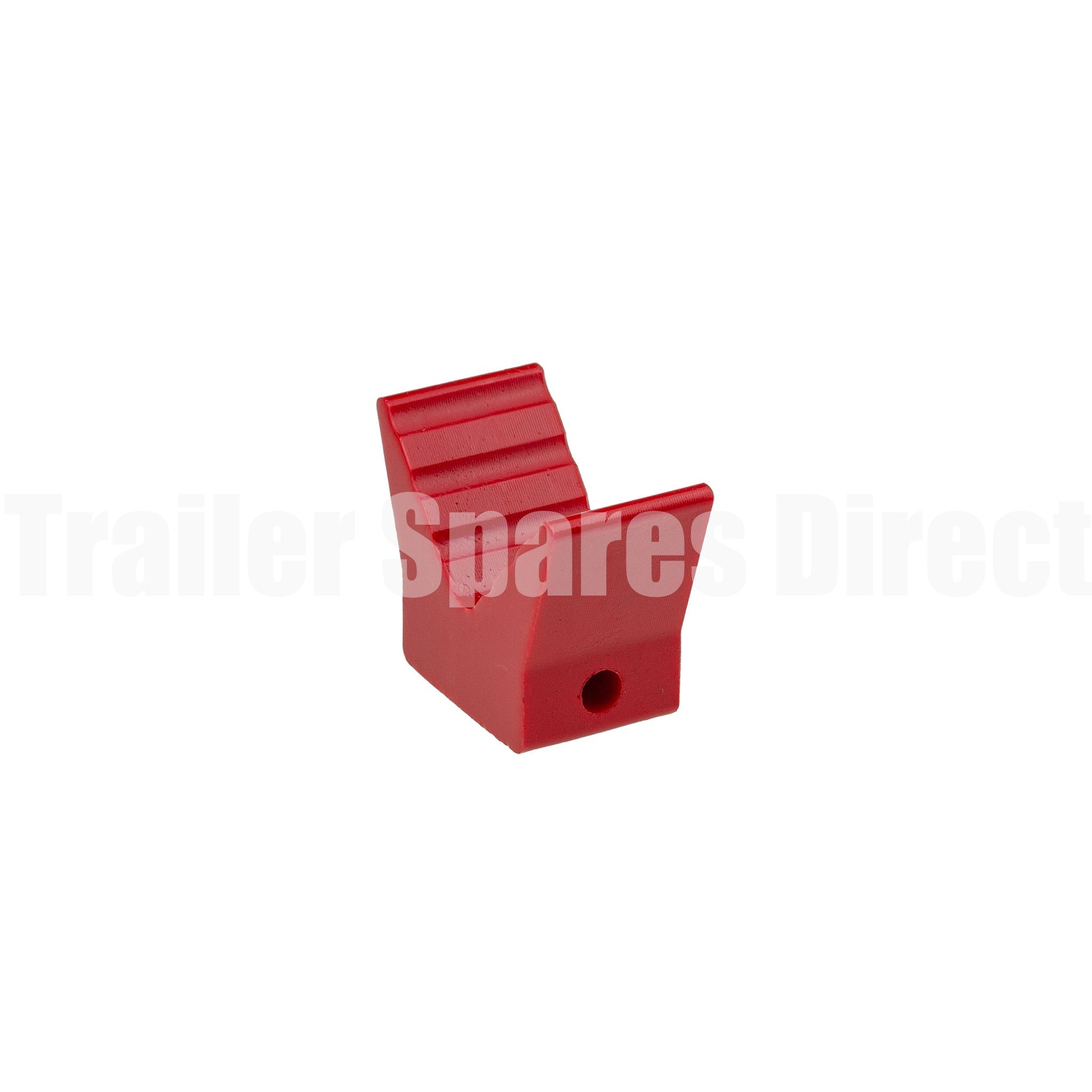 3 inch winch post V block red poly - Trailer Spares Direct