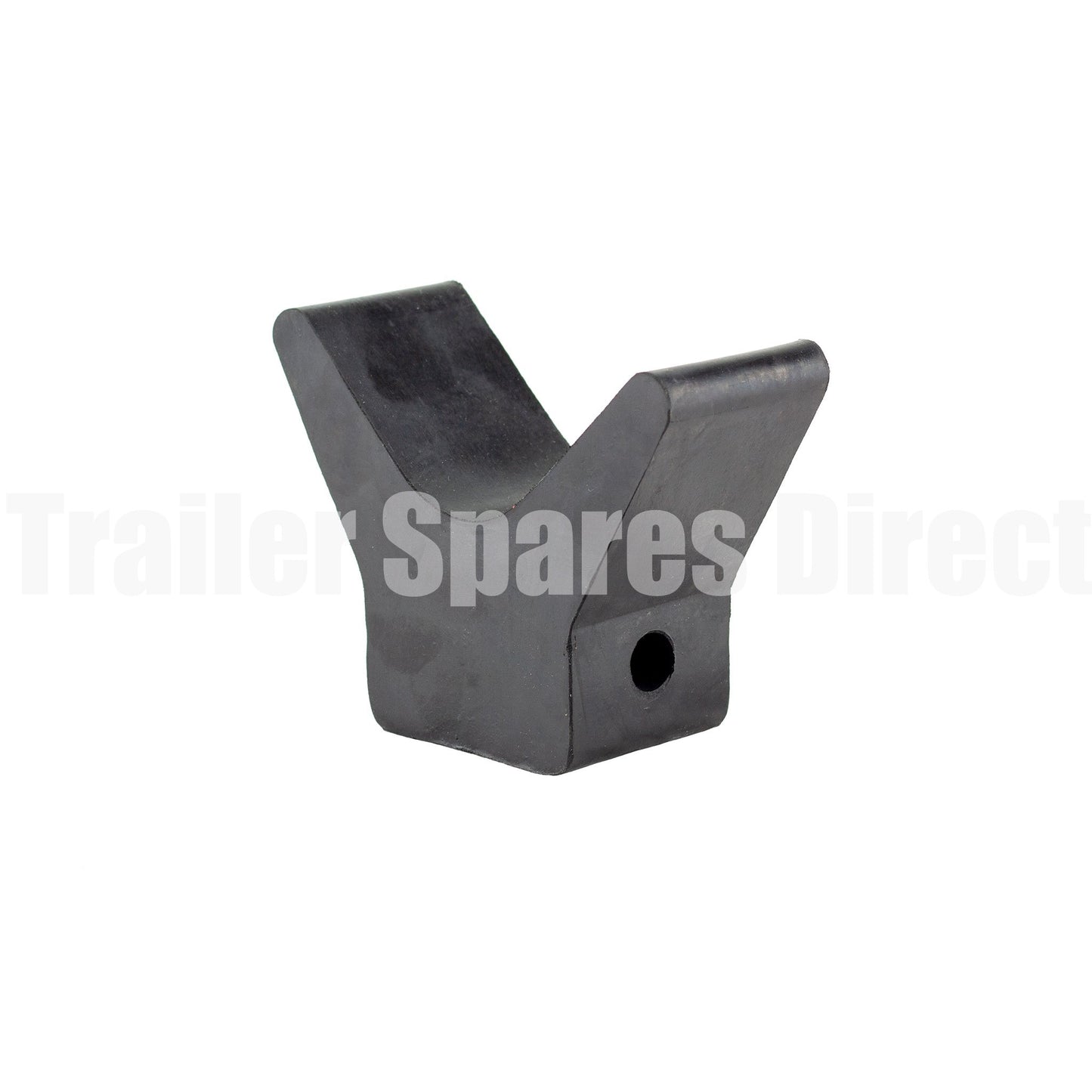 3 inch winch post V block black rubber - Trailer Spares Direct