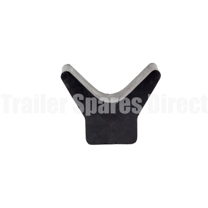 3 inch winch post V block black rubber - Trailer Spares Direct
