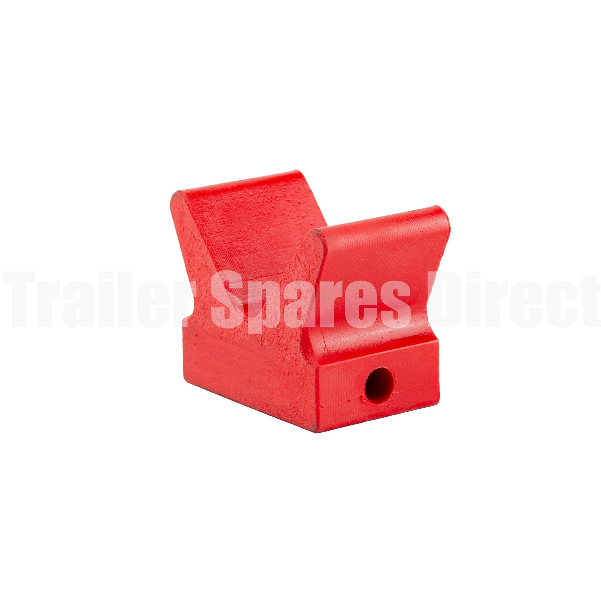 4 inch winch post V block red poly - Trailer Spares Direct