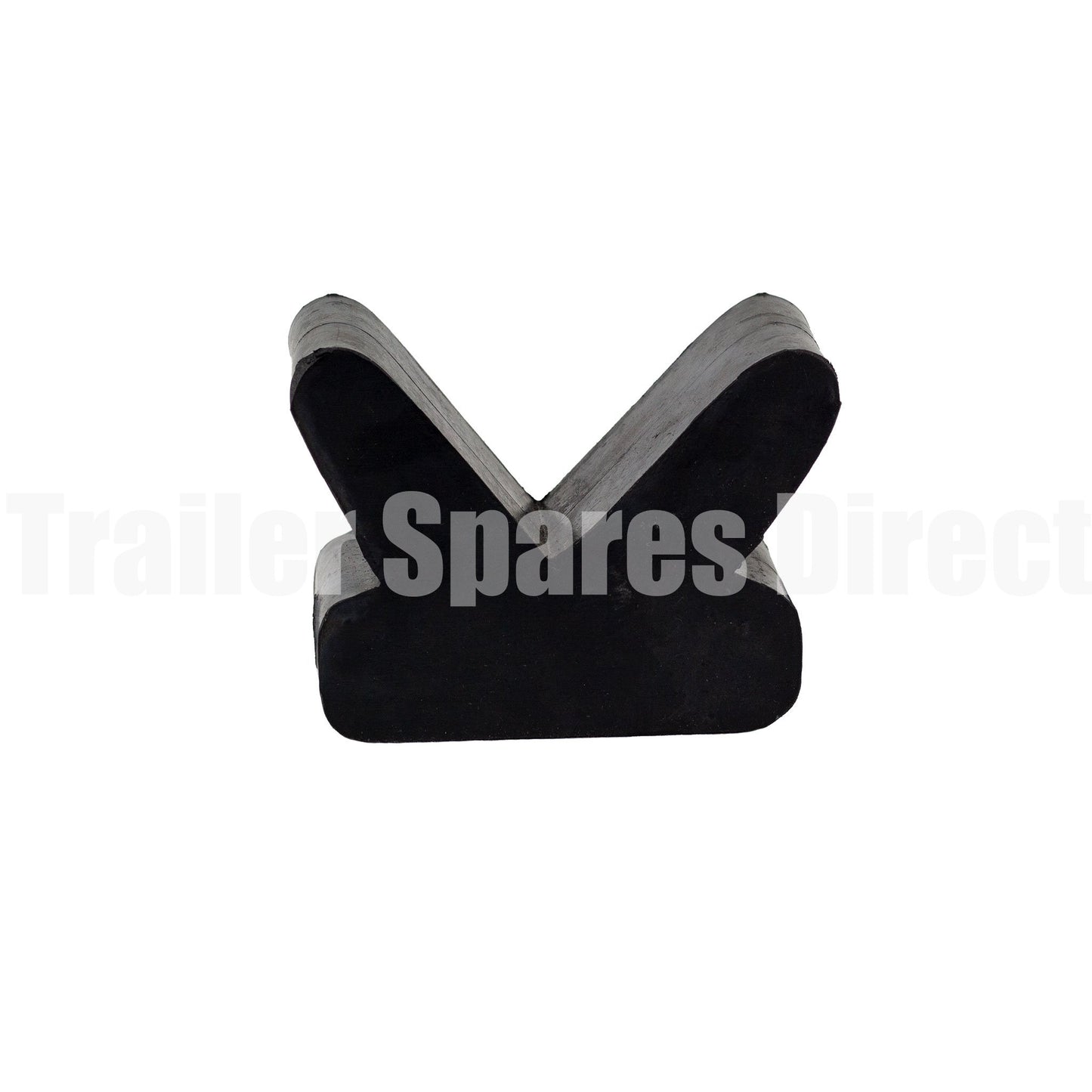 4 inch winch post V block black rubber - base 85mm - Trailer Spares Direct