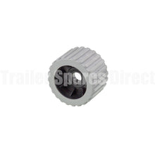 3 inch wobble roller ribbed grey - 20mm centre - Trailer Spares Direct