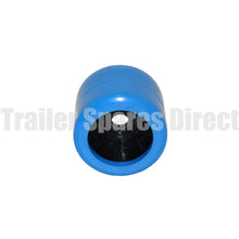 4 inch wobble roller smooth blue - 20mm centre - Trailer Spares Direct
