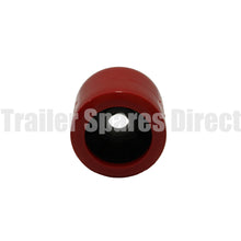 4 inch wobble roller smooth red - 26mm centre - Trailer Spares Direct