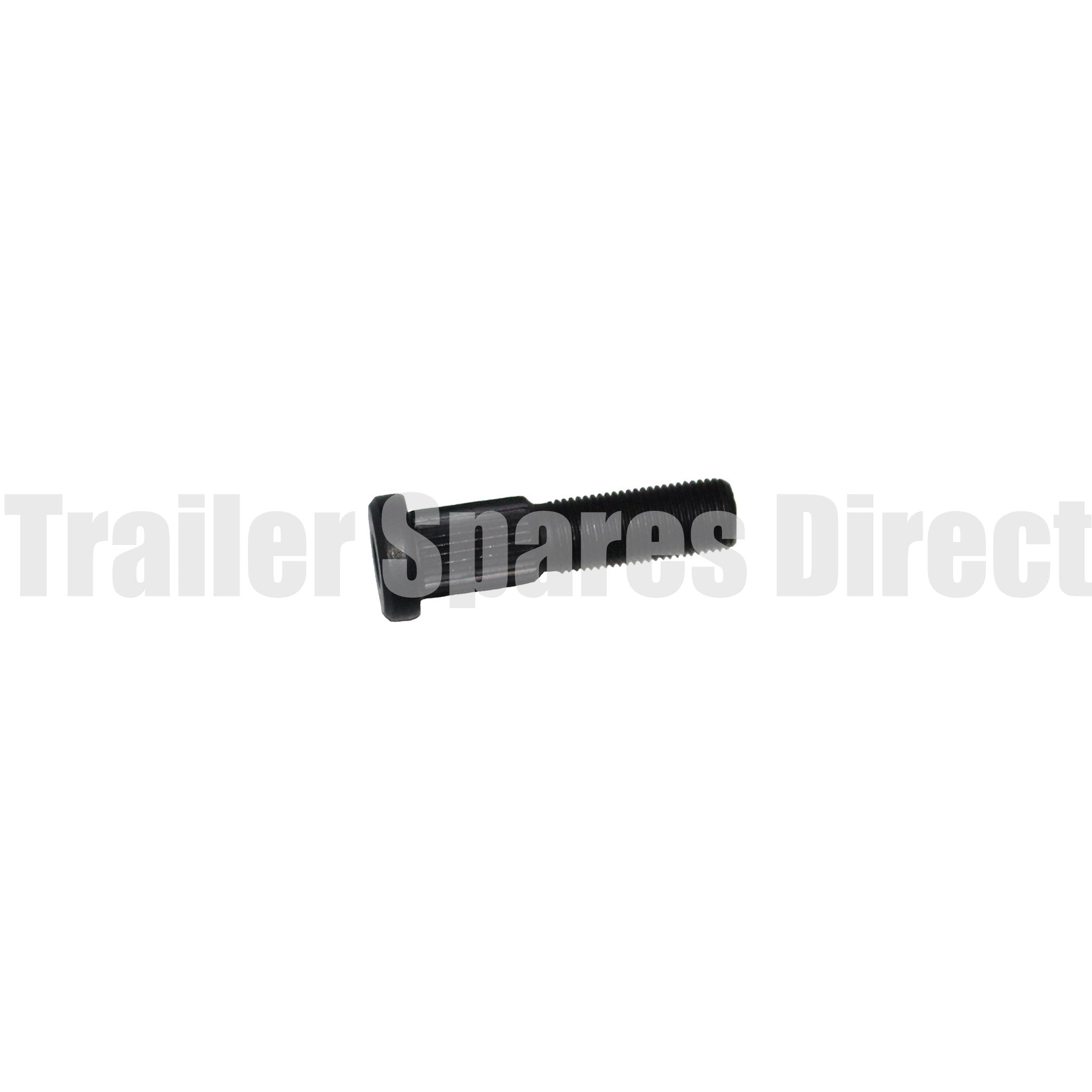 Trailer wheel stud long knurl