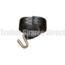 Winch strap 6m with stainless S hook - Trailer Spares Direct