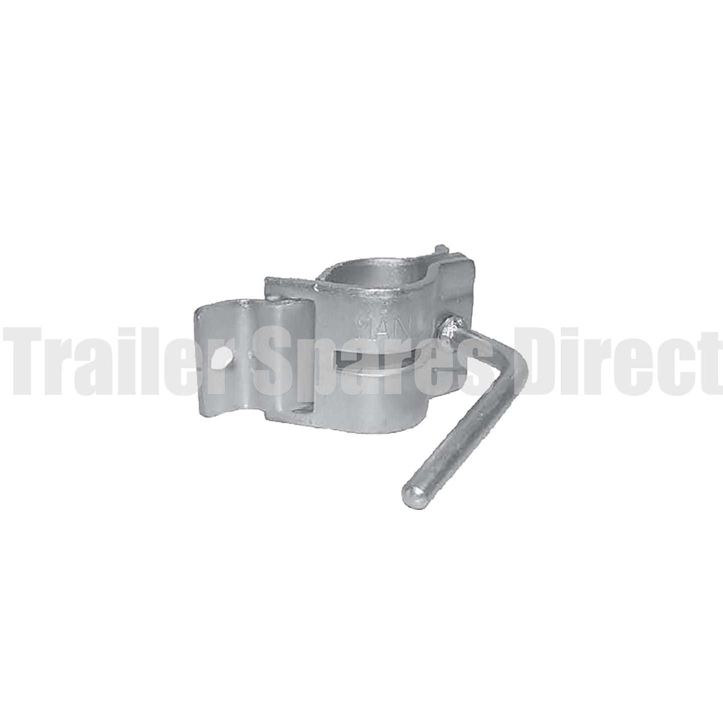 Fixed clamp with 2 holes bolt or weld-on - 48mm tube - Trailer Spares Direct