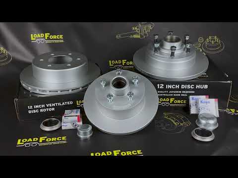 Load Force caravan and trailer range of disc rotors and disc hubs