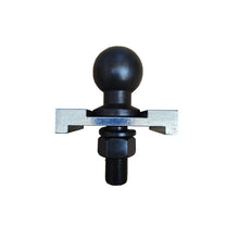 Black Oxide Tow Ball 50mm and Anti Rotation Locking Retention Plate 3500kg - Trailer Spares Direct